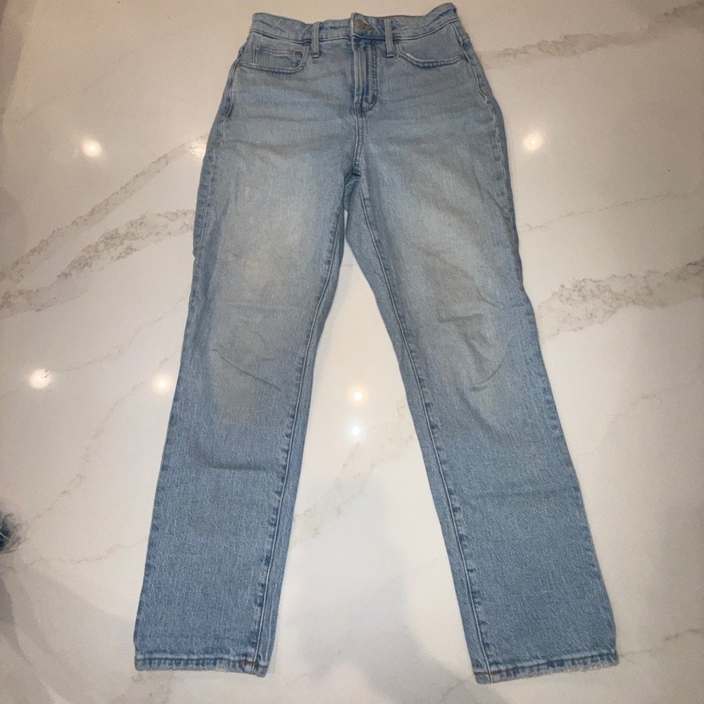 Madewell The Curvy Perfect Vintage Jean Light Wash Denim High Rise Size 25